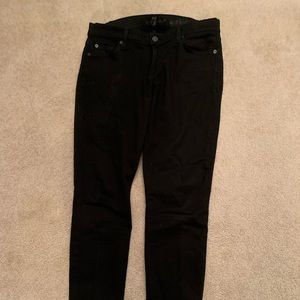 7 for all mankind black skinny jeans